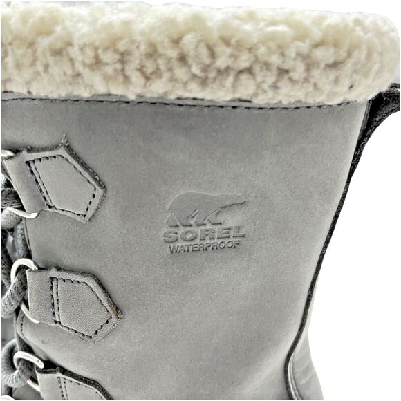 Sorel Womens Caribou Slim Quarry Grey NL 2649-052 Size 8 US Boots - Picture 5 of 12